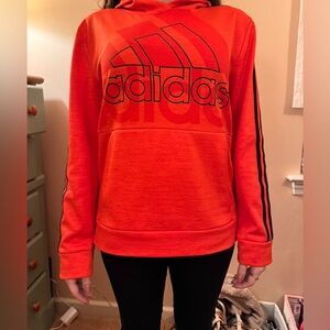 Red adidas hoodie